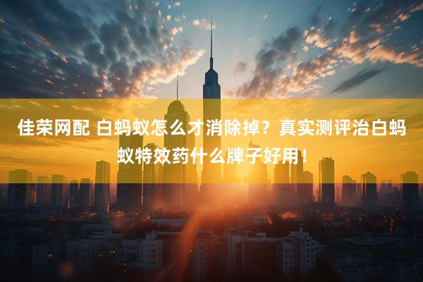 佳荣网配 白蚂蚁怎么才消除掉？真实测评治白蚂蚁特效药什么牌子好用！