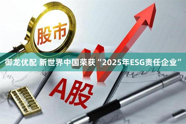 御龙优配 新世界中国荣获“2025年ESG责任企业”