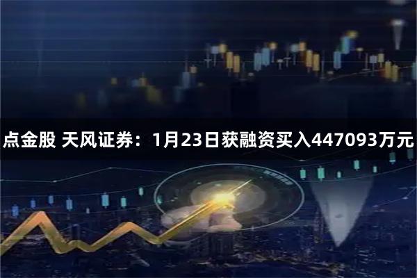 点金股 天风证券：1月23日获融资买入447093万元